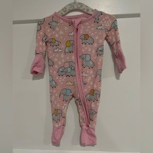 Little Sleepies Pink Elephant Zippy - Preemie